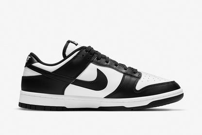 Two-Tone Black/White Low-Top Court Sneaker